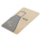 Whimsical Beaker Premium Magnet, blau Magnet (Linke Seite)