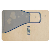 Whimsical Beaker Premium Magnet, blau Magnet (Horizontal)