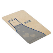 Whimsical Beaker Premium Magnet, blau Magnet (Rechte Seite)