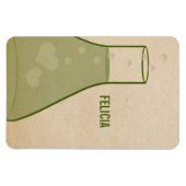 Whimsical Beaker Premium Magnet, grün Magnet (Horizontal)