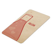Whimsical Beaker Premium Magnet, rot Magnet (Linke Seite)