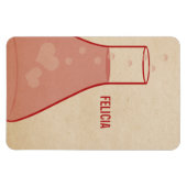 Whimsical Beaker Premium Magnet, rot Magnet (Horizontal)