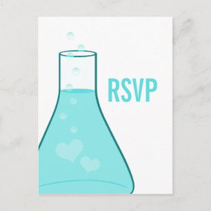Whimsical Beaker UAWG Postcard, Aqua Einladungspostkarte