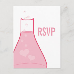 Whimsical Beaker UAWG Postcard, rosa Einladungspostkarte