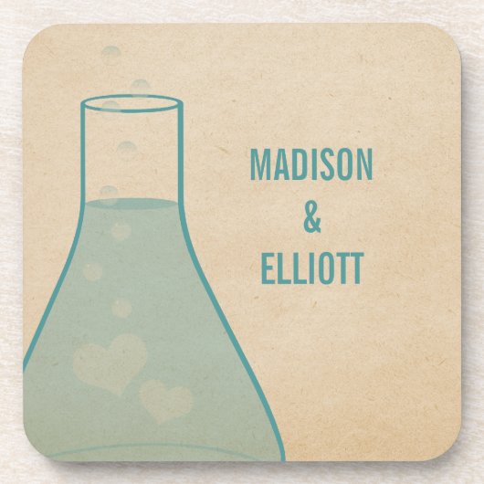 Whimsical Beaker Untersetzer Set, Aquamarin (Vorderseite)