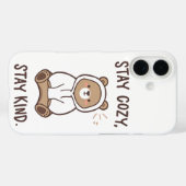Whimsical Bear with Positive Kindness Quote Case-Mate iPhone Hülle (Rückseite (Horizontal))