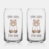 Whimsical Bear with Positive Kindness Quote Dosenglas (Rückseite)