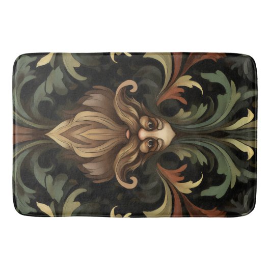 Whimsical Bearded Guardian Badematte (Vorderseite)