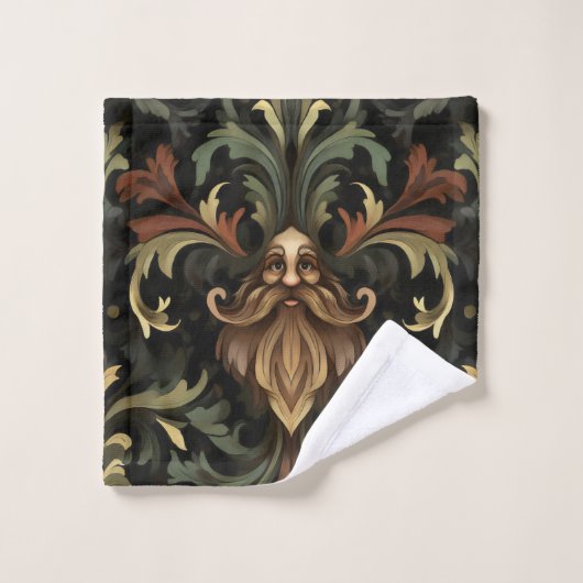 Whimsical Bearded Guardian Badhandtuch Set (Waschlappen)