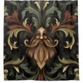 Whimsical Bearded Guardian Duschvorhang (Vorderseite)