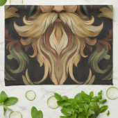 Whimsical Bearded Guardian Geschirrtuch (Gefaltet)