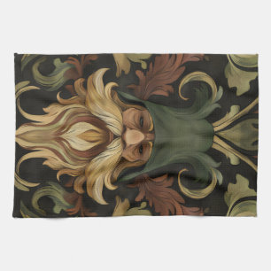 Whimsical Bearded Guardian Geschirrtuch