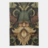 Whimsical Bearded Guardian Geschirrtuch (Vertikal)