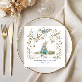 Whimsical Beatrix Potter Peter Rabbit Baby Shower Serviette