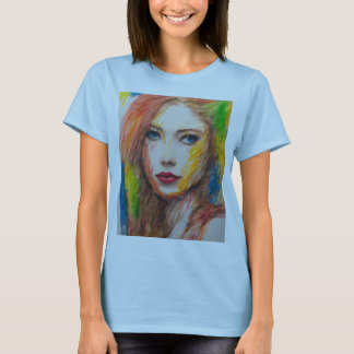 "Whimsical Beauty: Girl in Art" T-Shirt