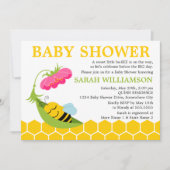 Whimsical Bee Baby Dusche Einladung (Vorderseite)