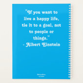 Whimsical Bee Daisies Daisy Blume Blue White Planer (Rückseite)