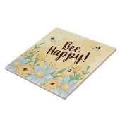 Whimsical Bee Happy Fliese (Seite)