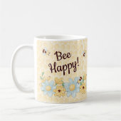 Whimsical Bee Happy Kaffeetasse (Links)
