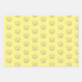 Whimsical Bee Wreath Trio Geschenkpapier Set (Vorderseite 3)