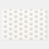 Whimsical Bee Wreath Trio Geschenkpapier Set (Vorderseite 2)