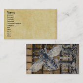 Whimsical Beehive Vintag Honey Bienenzucht Art Visitenkarte (Vorne/Hinten)