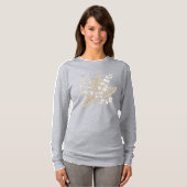 whimsical beige floral fairycore design T-Shirt (Vorne ganz)