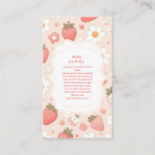 Whimsical Berry Sweet Pink Books for Baby Begleitkarte (Vorderseite)