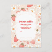 Whimsical Berry Sweet Pink Diapper Raffle Begleitkarte (Vorderseite)