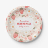 Whimsical Berry Sweet Pink Pappteller (Vorderseite)