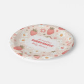 Whimsical Berry Sweet Pink Pappteller (Schrägansicht)