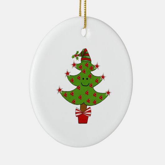 Whimsical Berry Tree Keramikornament (Rechts)