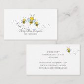 Whimsical beschäftigt Hummel Bienen Daycare Visitenkarte (Vorne/Hinten)