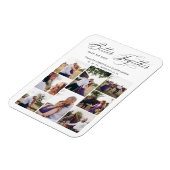 Whimsical Better Together Quote 8 Wedding Fotos Magnet (Linke Seite)
