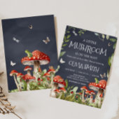 Whimsical bezaubernd Forest Mushroom Baby Dusche Einladung