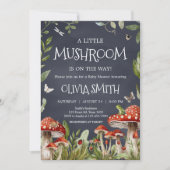 Whimsical bezaubernd Forest Mushroom Baby Dusche Einladung (Vorderseite)