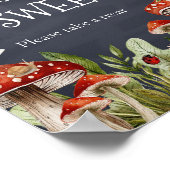 Whimsical Bezauberte Pilzbabys sind süß Poster (Ecke)