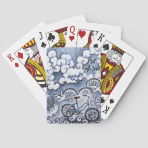 Whimsical Bicycle Painting Products Spielkarten