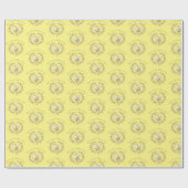 Whimsical Bienenwüstendusche Geschenkpapier (Flach)