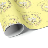 Whimsical Bienenwüstendusche Geschenkpapier (Rolleneckpunkt)