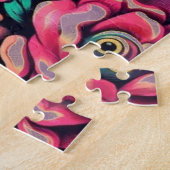 Whimsical Big Eye Retro Diva Kat Kitty Puzzle (Seite)