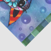 Whimsical Big-Eyed Funky Kitty Cat Decoupage Seidenpapier (Detail)