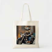 Whimsical Biker Cat Tasche (Vorne)