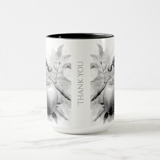 Whimsical Bird & Apple Delight Tasse (Zentrum)