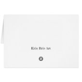 Whimsical Bird Art Notecard (Rückseite Horizontal)