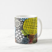 “Whimsical Bird in a Floral Wonderland Kaffeetasse (VorderseiteRechts)