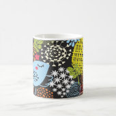 “Whimsical Bird in a Floral Wonderland Kaffeetasse (Mittel)