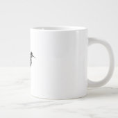 Whimsical Bird Pattern Illustration Coffee Mug Jumbo-Tasse (Rechts)