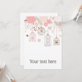 Whimsical Birdcages Personalisiert Gruß Karte (Vorderseite/Rückseite Beispiel)