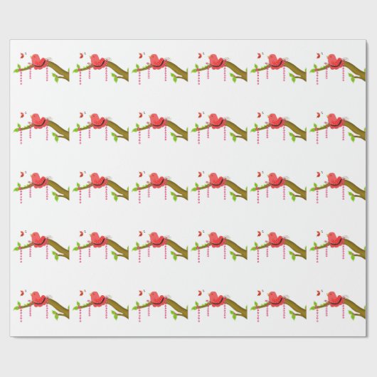 Whimsical Birdie Geschenkpapier (Flach)